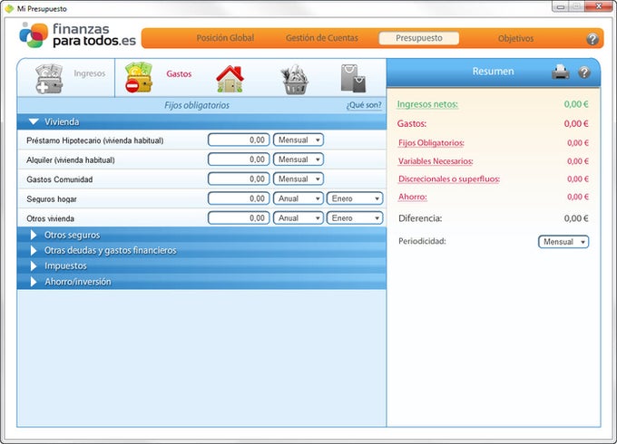 Mi presupuesto Mi presupuesto