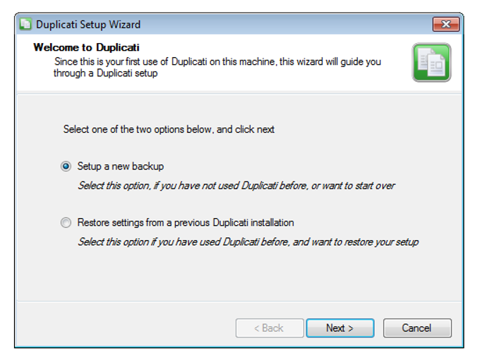 Duplicati Duplicati