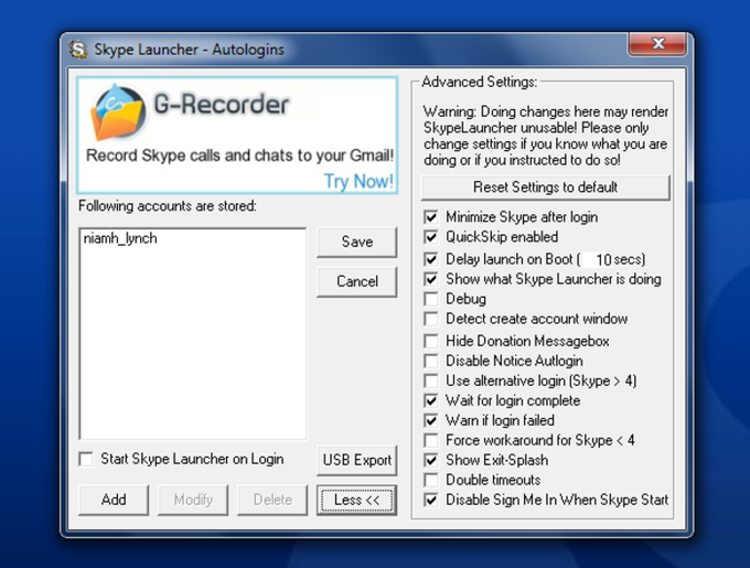 SkypeLauncher SkypeLauncher
