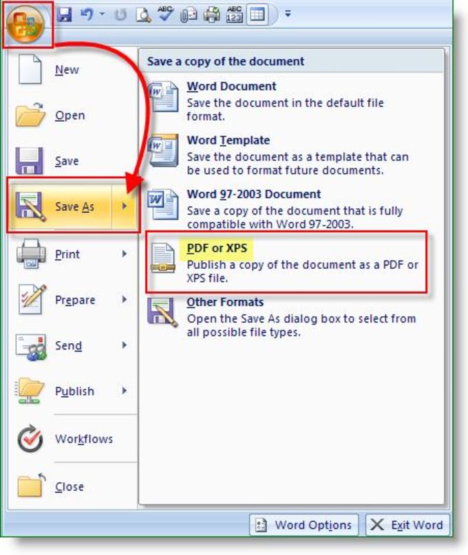 2017 Microsoft Office Add-in: Microsoft Save as PDF or XPS - Descargar