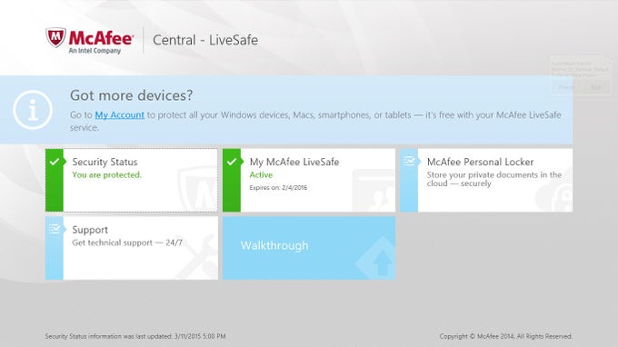 McAfee® Central McAfee® Central
