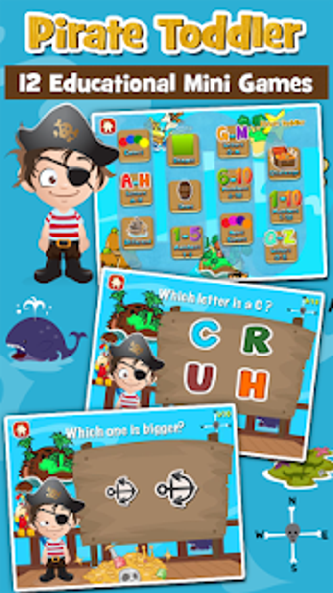 Pirate Toddler Kids Games Free для Android — Скачать