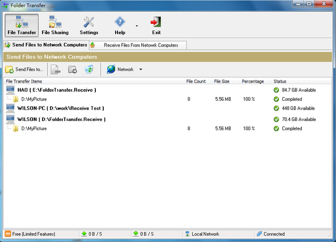 Folder Transfer Folder Transfer