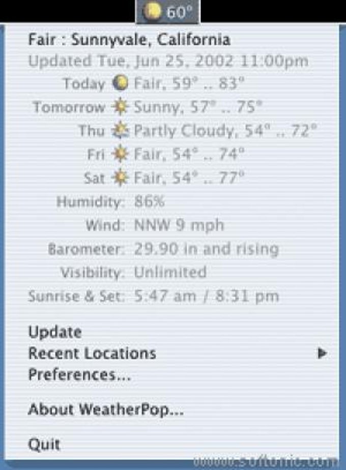 Weather Pop Advance X