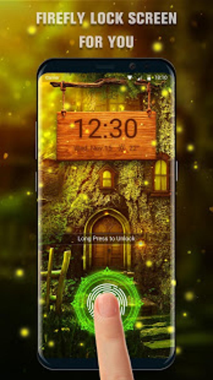 Firefly Fingerprint Lock Screen for Prank для Android — Скачать