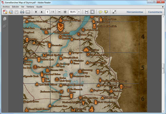 Skyrim Map Skyrim Map