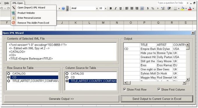 open xml files