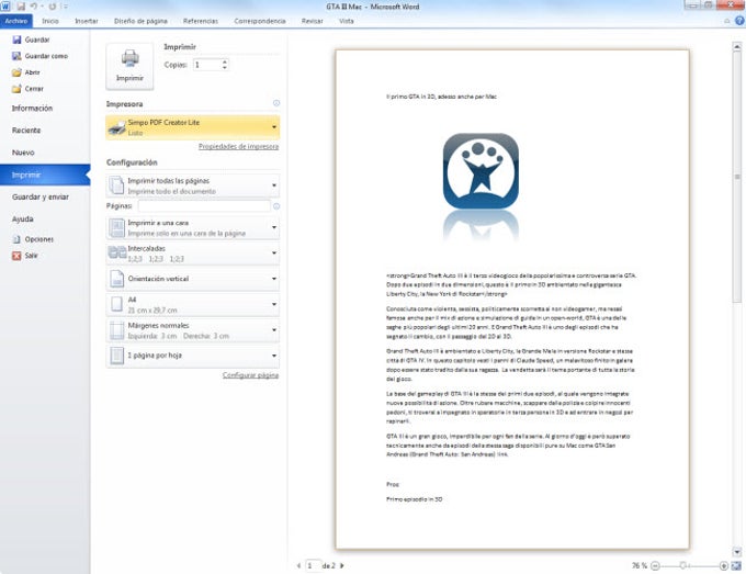 Simpo PDF Creator Simpo PDF Creator