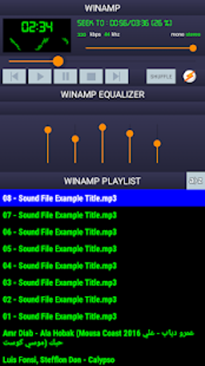 Winamp Music Player Audio Player Mp3 Player Apk For Android Download