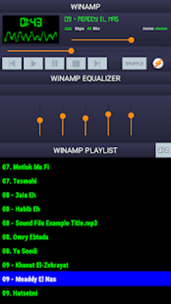 Winamp Music Player Audio Player mp3 Player Winamp Music Player Audio Player mp3 Player