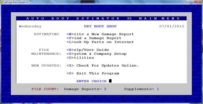 Auto Body Estimator 35