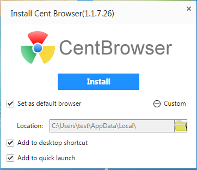 Как удалить cent browser с компьютера