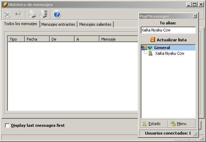 Traductor al español para PopMessenger Traductor al español para PopMessenger