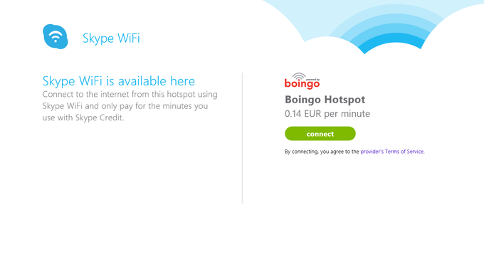 what is skype wifi app