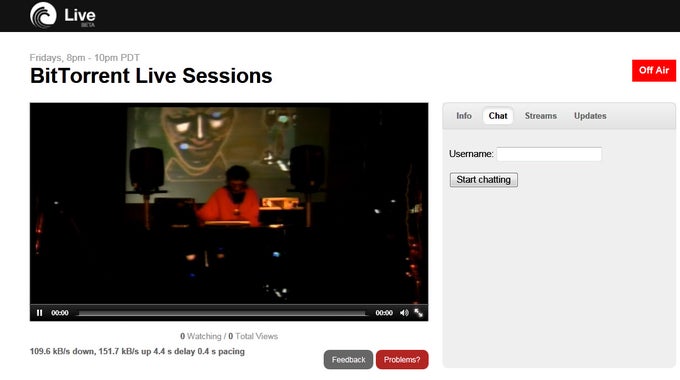 BitTorrent Live BitTorrent Live