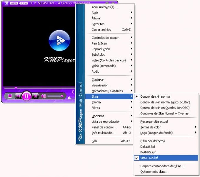 KMPlayer Vista Live KMPlayer Vista Live