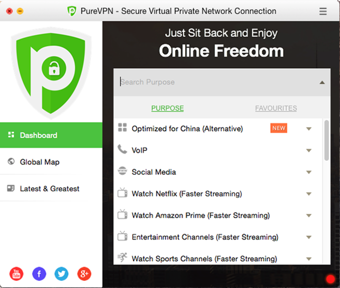 PureVPN VPN Software for Mac PureVPN VPN Software for Mac