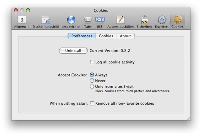 Safari Cookies Safari Cookies