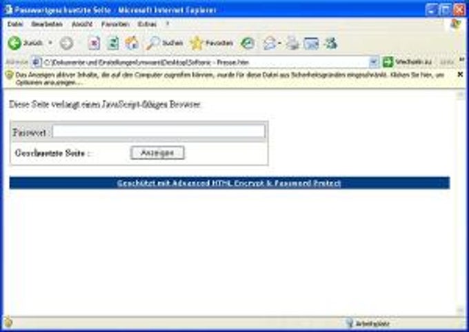 Advanced HTML Encrypt and Password Protect Advanced HTML Encrypt and Password Protect