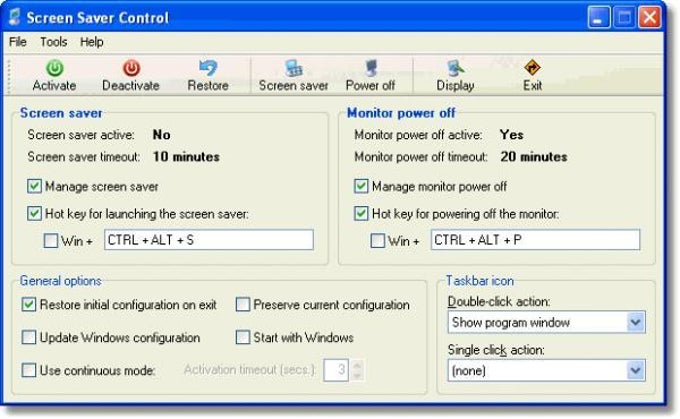 Screen Saver Control Screen Saver Control