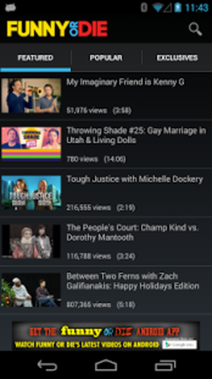 Funny Or Die For Android Download