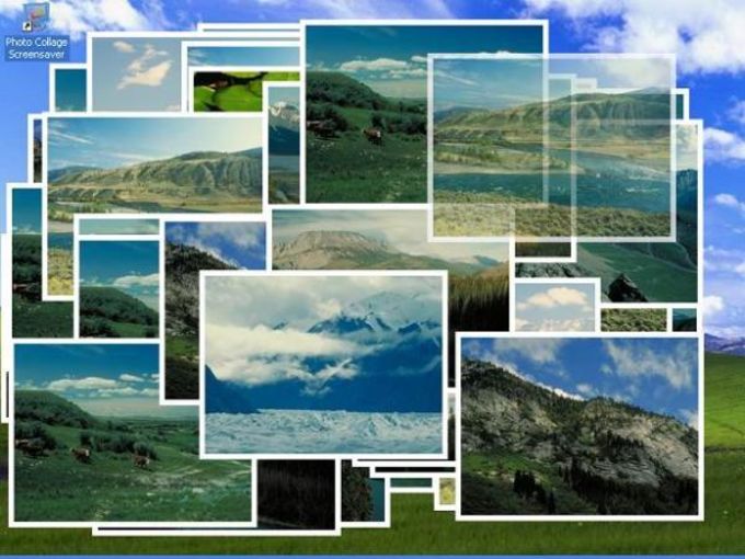photo collage screensaver windows 10