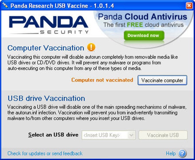 Panda USB Vaccine Panda USB Vaccine
