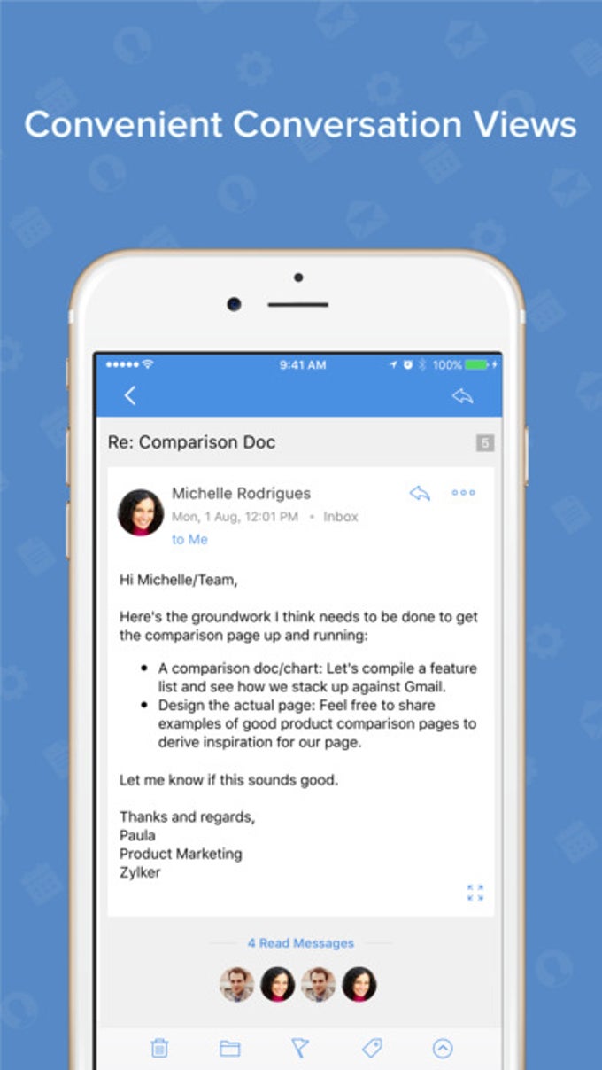Zoho Mail - Email and Calendar для iPhone — Скачать