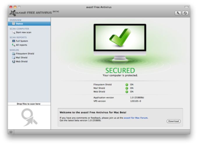 avast! free antivirus for mac usb