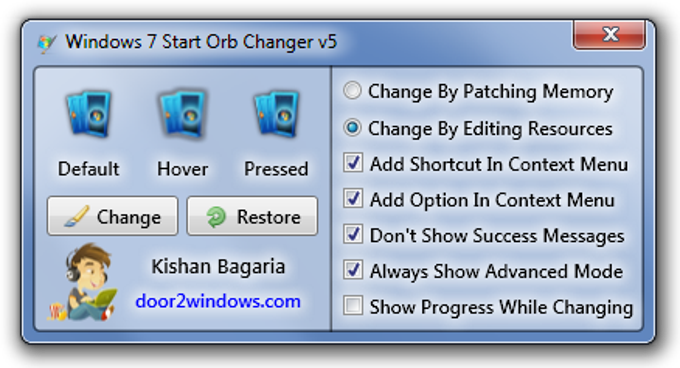 Windows 7 Start Orb Changer