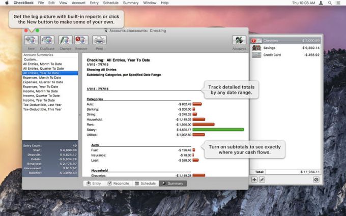 checkbook software for mac free