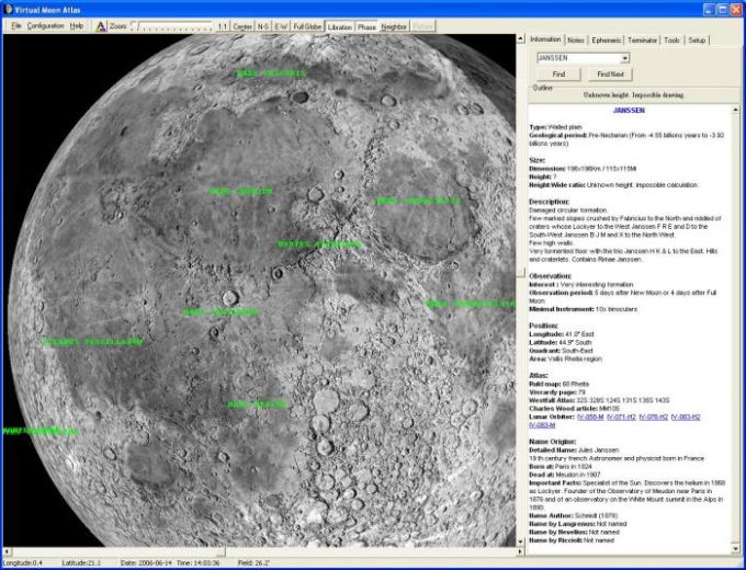 errors in virtual moon atlas