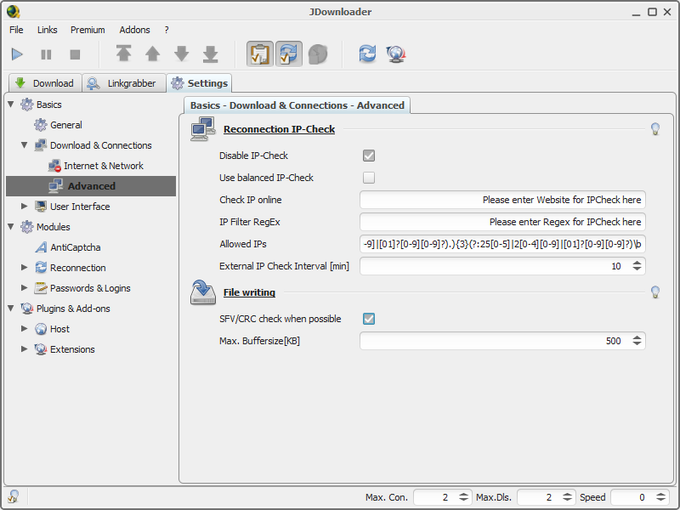jDownloader jDownloader
