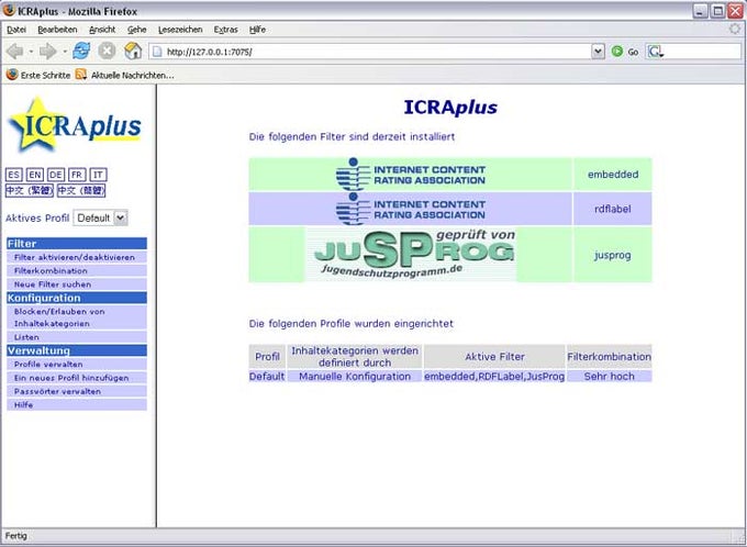 ICRAplus/JusProg-Filter ICRAplus/JusProg-Filter