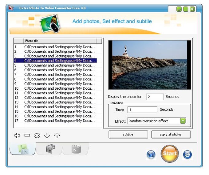 Extra Photo to Video Converter Free
