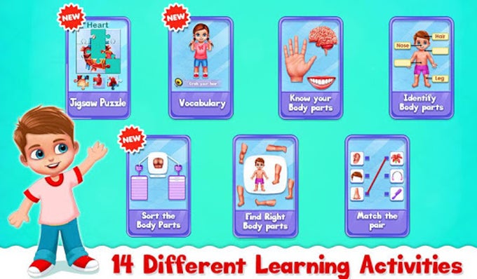 Human Body Parts - Preschool Kids Learning