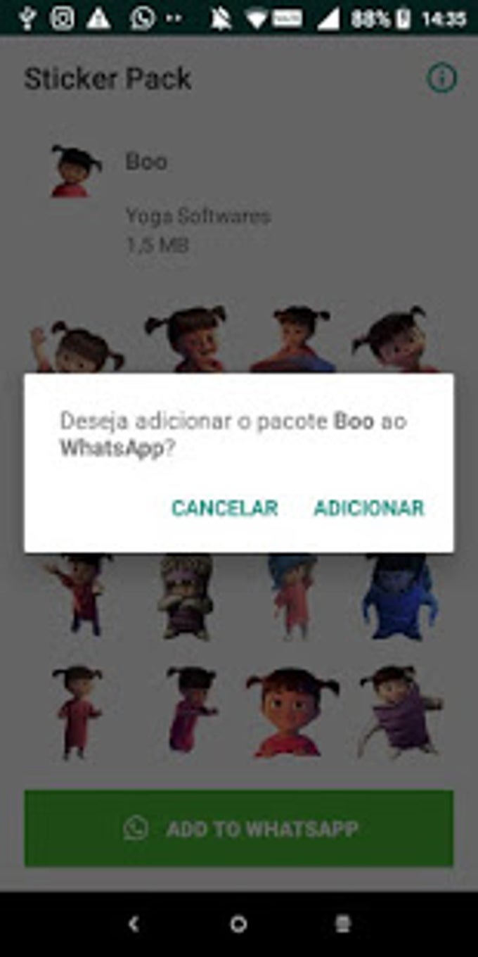 Um guia para iniciantes para baixar o Figurinhas Pesadas 18 - WAStickerApp