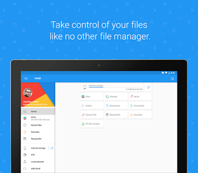 File Commander - Manager Explorer and FREE Drive. File Commander - Manager Explorer and FREE Drive.