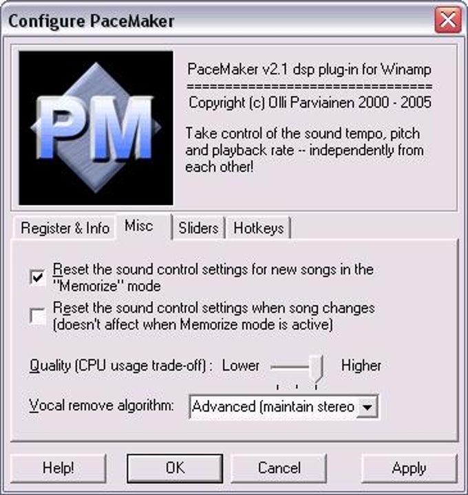 PaceMaker plug-in PaceMaker plug-in