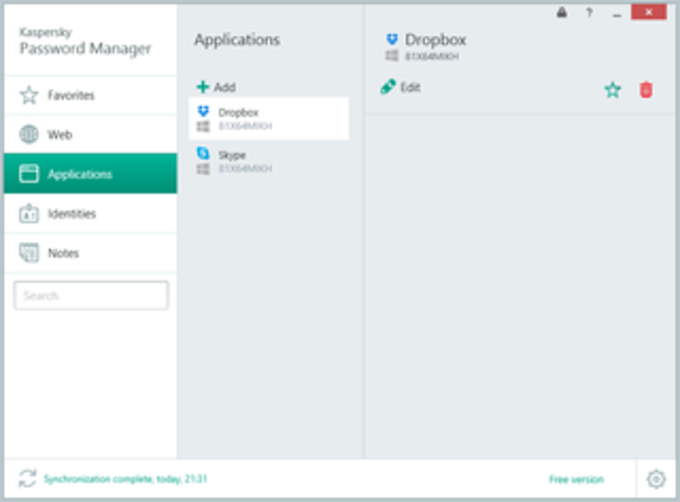 kaspersky password manager that generated passwords