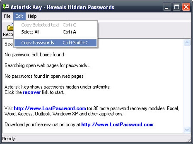 Asterisk Key Asterisk Key