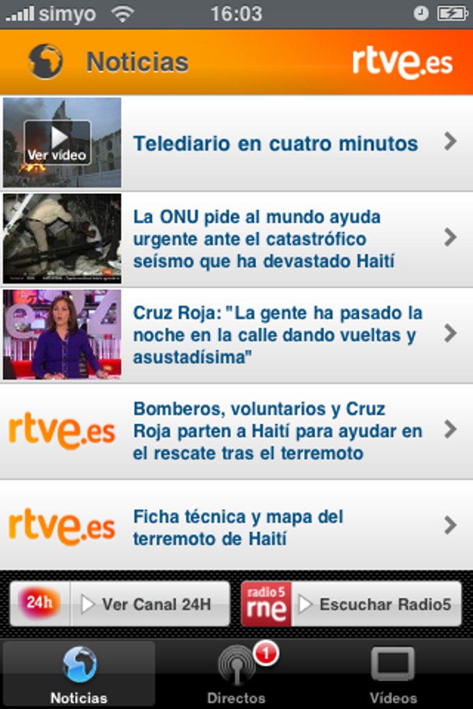 RTVE Noticias y directos RTVE Noticias y directos