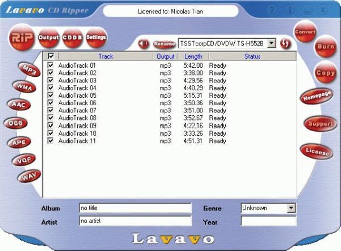 Lavavo CD Ripper Download 