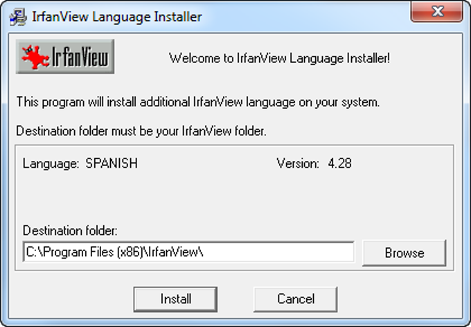 Traducción al español para IrfanView Traducción al español para IrfanView