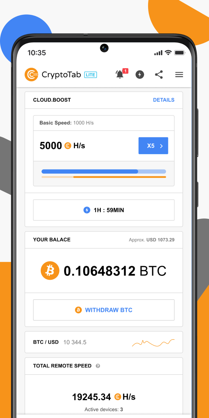 CryptoTab Lite  Get Bitcoin in your wallet