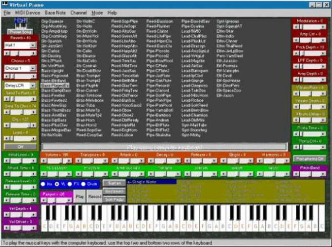 88 key virtual piano software