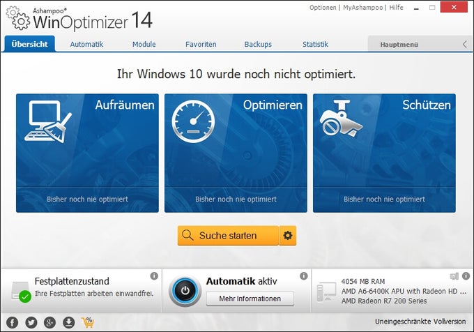Ashampoo WinOptimizer Ashampoo WinOptimizer