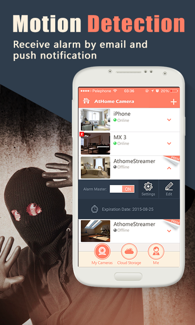 AtHome Camera - phone as remote monitor