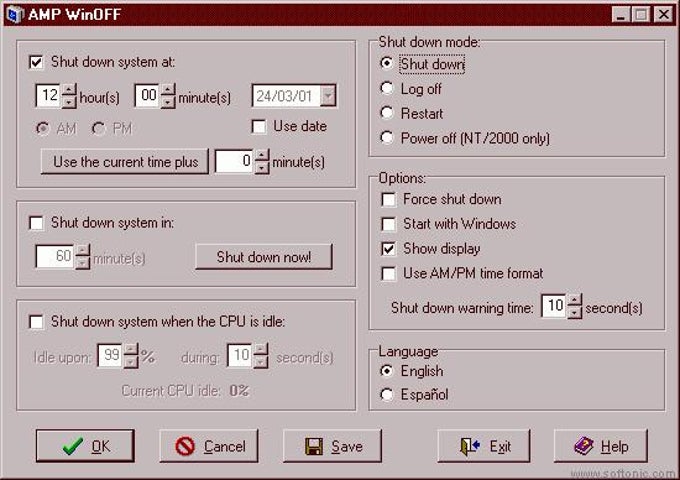 AMP WinOFF AMP WinOFF