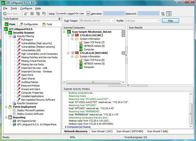 GFI LanGuard Network Security Scanner GFI LanGuard Network Security Scanner